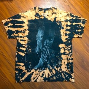 2PAC Tye Dye Art All Over Print Graphic T Shirt L